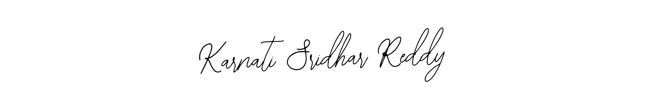 Create a beautiful signature design for name Karnati Sridhar Reddy. With this signature (Bearetta-2O07w) fonts, you can make a handwritten signature for free. Karnati Sridhar Reddy signature style 12 images and pictures png