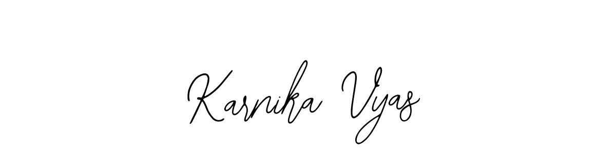 Make a beautiful signature design for name Karnika Vyas. Use this online signature maker to create a handwritten signature for free. Karnika Vyas signature style 12 images and pictures png