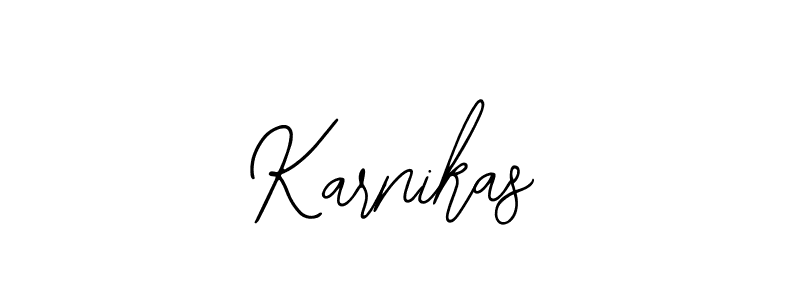 Design your own signature with our free online signature maker. With this signature software, you can create a handwritten (Bearetta-2O07w) signature for name Karnikas. Karnikas signature style 12 images and pictures png