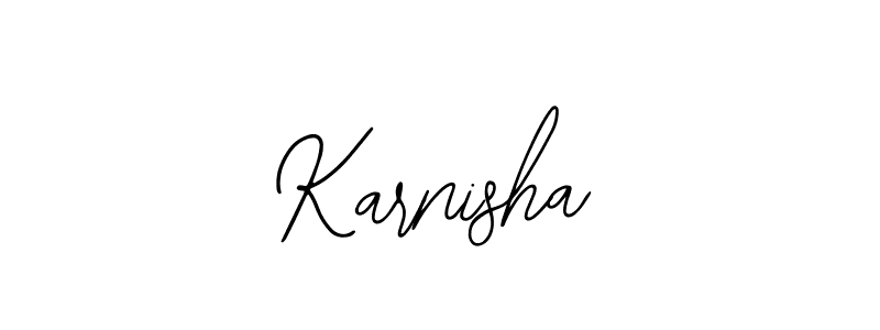 Karnisha stylish signature style. Best Handwritten Sign (Bearetta-2O07w) for my name. Handwritten Signature Collection Ideas for my name Karnisha. Karnisha signature style 12 images and pictures png