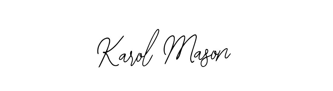 Use a signature maker to create a handwritten signature online. With this signature software, you can design (Bearetta-2O07w) your own signature for name Karol Mason. Karol Mason signature style 12 images and pictures png