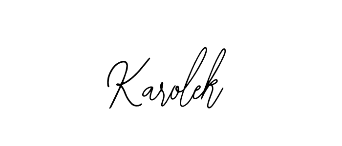 Also You can easily find your signature by using the search form. We will create Karolek name handwritten signature images for you free of cost using Bearetta-2O07w sign style. Karolek signature style 12 images and pictures png
