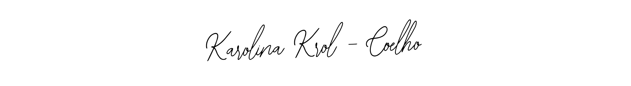 Create a beautiful signature design for name Karolina Krol - Coelho. With this signature (Bearetta-2O07w) fonts, you can make a handwritten signature for free. Karolina Krol - Coelho signature style 12 images and pictures png