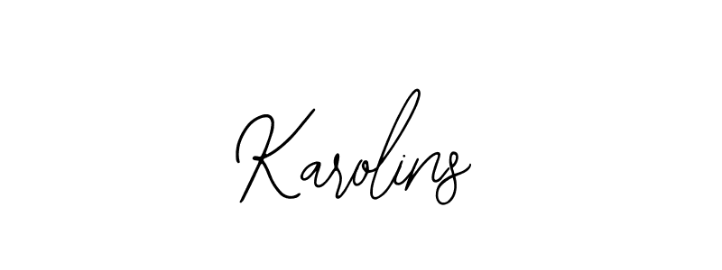 The best way (Bearetta-2O07w) to make a short signature is to pick only two or three words in your name. The name Karolins include a total of six letters. For converting this name. Karolins signature style 12 images and pictures png