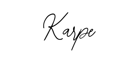 Karpe stylish signature style. Best Handwritten Sign (Bearetta-2O07w) for my name. Handwritten Signature Collection Ideas for my name Karpe. Karpe signature style 12 images and pictures png