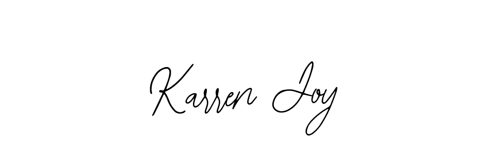 Use a signature maker to create a handwritten signature online. With this signature software, you can design (Bearetta-2O07w) your own signature for name Karren Joy. Karren Joy signature style 12 images and pictures png