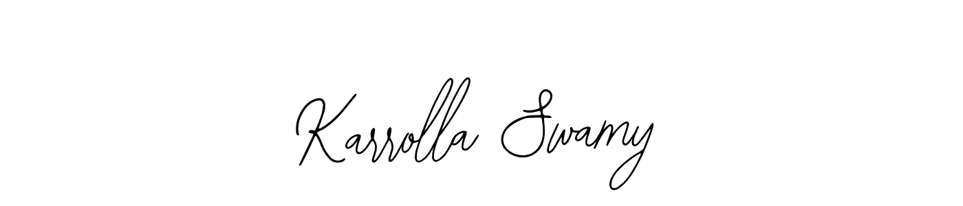 Make a short Karrolla Swamy signature style. Manage your documents anywhere anytime using Bearetta-2O07w. Create and add eSignatures, submit forms, share and send files easily. Karrolla Swamy signature style 12 images and pictures png