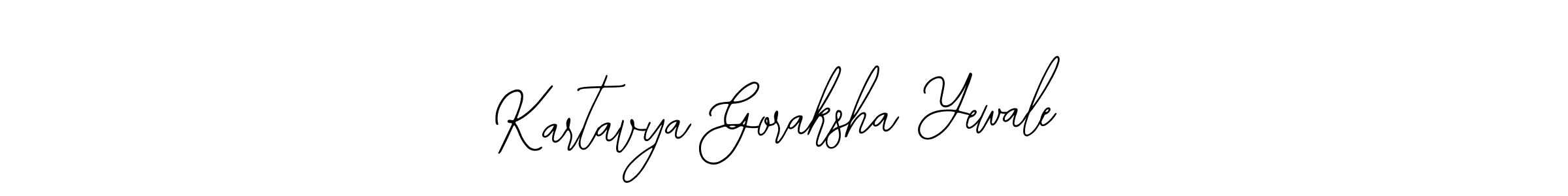 It looks lik you need a new signature style for name Kartavya Goraksha Yewale. Design unique handwritten (Bearetta-2O07w) signature with our free signature maker in just a few clicks. Kartavya Goraksha Yewale signature style 12 images and pictures png