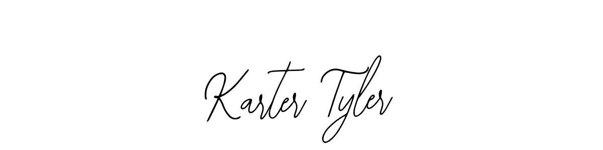 How to make Karter Tyler name signature. Use Bearetta-2O07w style for creating short signs online. This is the latest handwritten sign. Karter Tyler signature style 12 images and pictures png