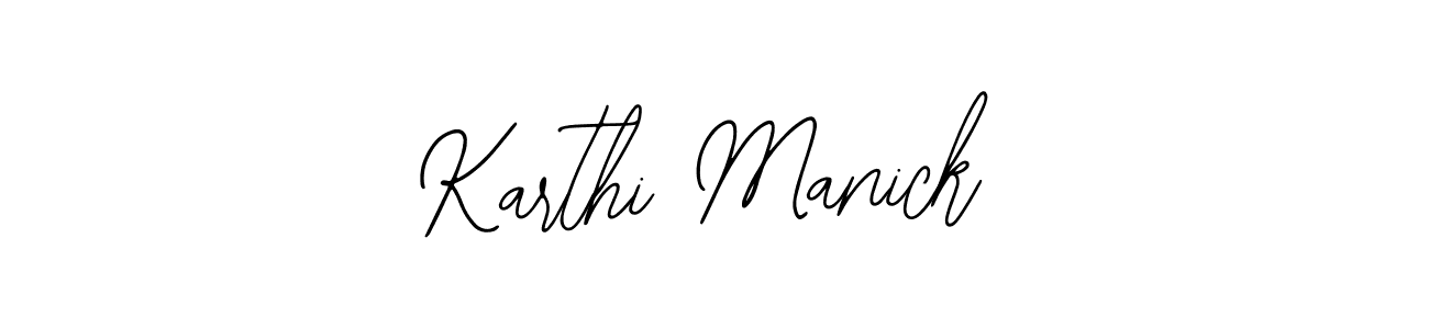 Use a signature maker to create a handwritten signature online. With this signature software, you can design (Bearetta-2O07w) your own signature for name Karthi Manick. Karthi Manick signature style 12 images and pictures png