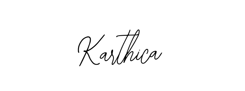 How to make Karthica name signature. Use Bearetta-2O07w style for creating short signs online. This is the latest handwritten sign. Karthica signature style 12 images and pictures png