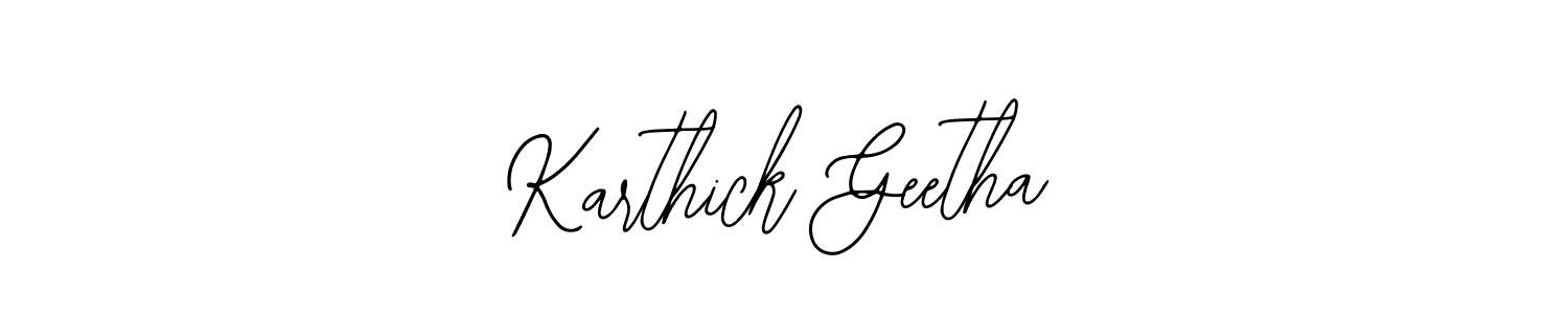 Create a beautiful signature design for name Karthick Geetha. With this signature (Bearetta-2O07w) fonts, you can make a handwritten signature for free. Karthick Geetha signature style 12 images and pictures png