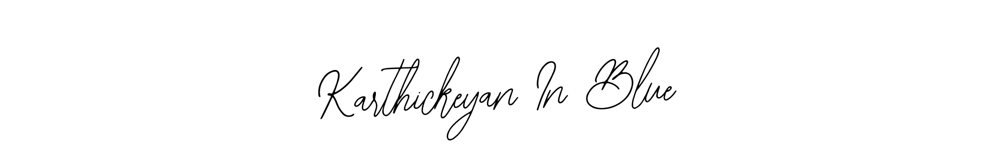 Use a signature maker to create a handwritten signature online. With this signature software, you can design (Bearetta-2O07w) your own signature for name Karthickeyan In Blue. Karthickeyan In Blue signature style 12 images and pictures png