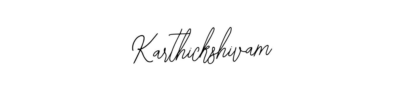 How to make Karthickshivam signature? Bearetta-2O07w is a professional autograph style. Create handwritten signature for Karthickshivam name. Karthickshivam signature style 12 images and pictures png