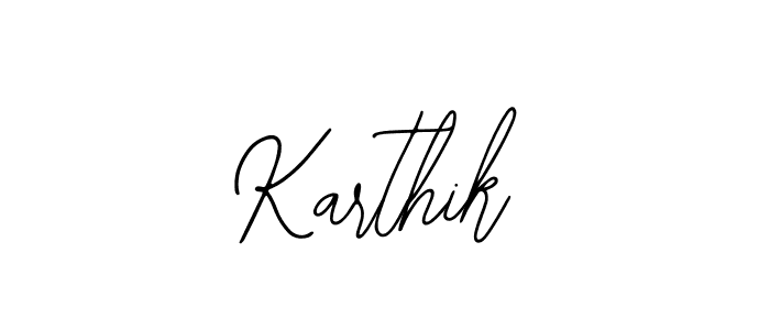 Design your own signature with our free online signature maker. With this signature software, you can create a handwritten (Bearetta-2O07w) signature for name Karthik. Karthik signature style 12 images and pictures png