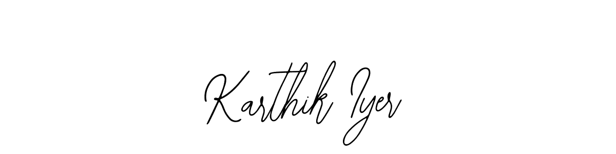 Make a beautiful signature design for name Karthik Iyer. With this signature (Bearetta-2O07w) style, you can create a handwritten signature for free. Karthik Iyer signature style 12 images and pictures png