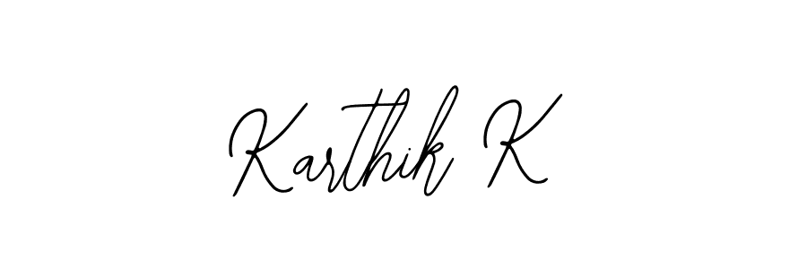 Create a beautiful signature design for name Karthik K. With this signature (Bearetta-2O07w) fonts, you can make a handwritten signature for free. Karthik K signature style 12 images and pictures png