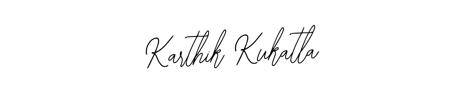 How to make Karthik Kukatla name signature. Use Bearetta-2O07w style for creating short signs online. This is the latest handwritten sign. Karthik Kukatla signature style 12 images and pictures png