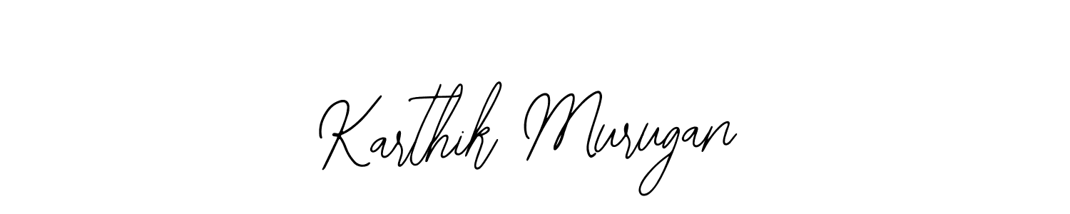 Design your own signature with our free online signature maker. With this signature software, you can create a handwritten (Bearetta-2O07w) signature for name Karthik Murugan. Karthik Murugan signature style 12 images and pictures png