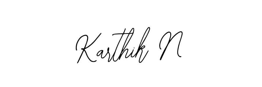 It looks lik you need a new signature style for name Karthik N. Design unique handwritten (Bearetta-2O07w) signature with our free signature maker in just a few clicks. Karthik N signature style 12 images and pictures png