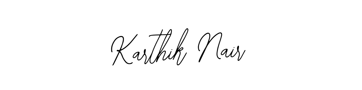 Design your own signature with our free online signature maker. With this signature software, you can create a handwritten (Bearetta-2O07w) signature for name Karthik Nair. Karthik Nair signature style 12 images and pictures png