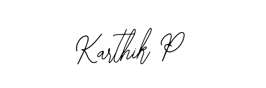 Similarly Bearetta-2O07w is the best handwritten signature design. Signature creator online .You can use it as an online autograph creator for name Karthik P. Karthik P signature style 12 images and pictures png