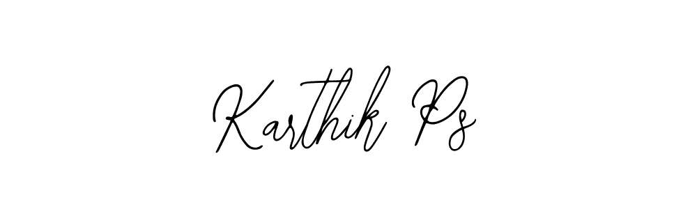 You should practise on your own different ways (Bearetta-2O07w) to write your name (Karthik Ps) in signature. don't let someone else do it for you. Karthik Ps signature style 12 images and pictures png