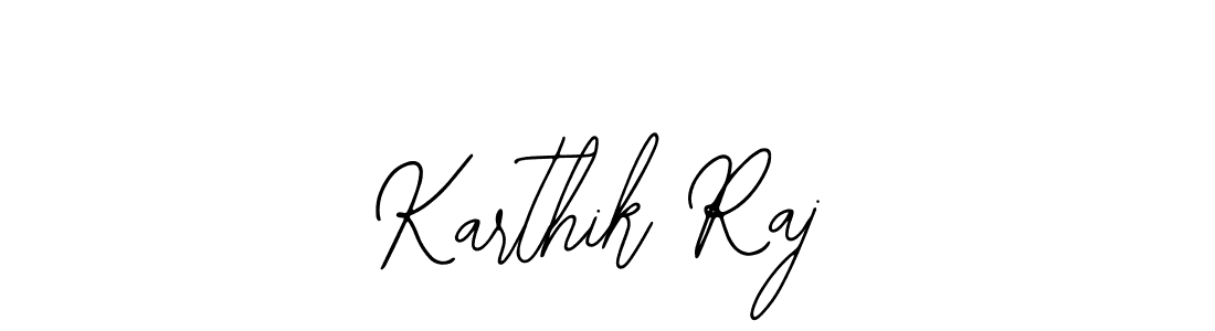 How to make Karthik Raj name signature. Use Bearetta-2O07w style for creating short signs online. This is the latest handwritten sign. Karthik Raj signature style 12 images and pictures png