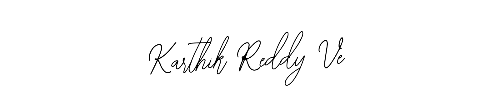Also we have Karthik Reddy Ve name is the best signature style. Create professional handwritten signature collection using Bearetta-2O07w autograph style. Karthik Reddy Ve signature style 12 images and pictures png