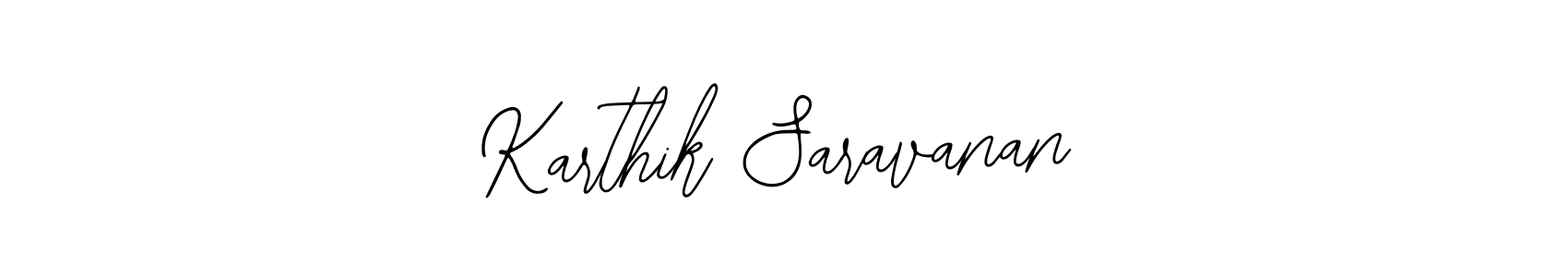 Design your own signature with our free online signature maker. With this signature software, you can create a handwritten (Bearetta-2O07w) signature for name Karthik Saravanan. Karthik Saravanan signature style 12 images and pictures png