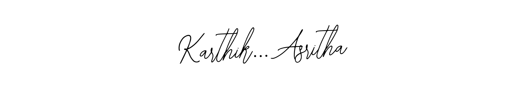 Also You can easily find your signature by using the search form. We will create Karthik... Asritha name handwritten signature images for you free of cost using Bearetta-2O07w sign style. Karthik... Asritha signature style 12 images and pictures png