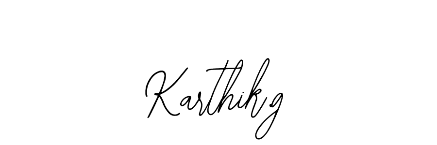 You should practise on your own different ways (Bearetta-2O07w) to write your name (Karthik.g) in signature. don't let someone else do it for you. Karthik.g signature style 12 images and pictures png