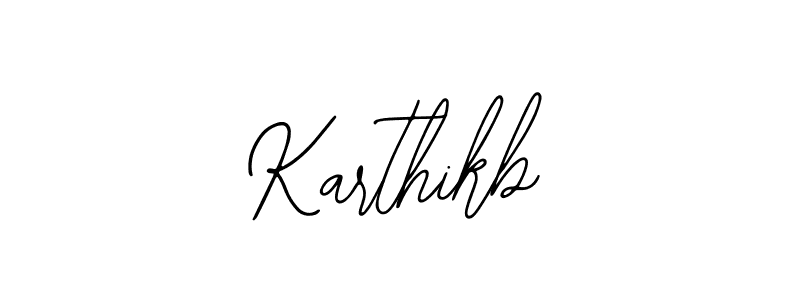 Karthikb stylish signature style. Best Handwritten Sign (Bearetta-2O07w) for my name. Handwritten Signature Collection Ideas for my name Karthikb. Karthikb signature style 12 images and pictures png