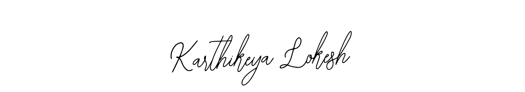The best way (Bearetta-2O07w) to make a short signature is to pick only two or three words in your name. The name Karthikeya Lokesh include a total of six letters. For converting this name. Karthikeya Lokesh signature style 12 images and pictures png