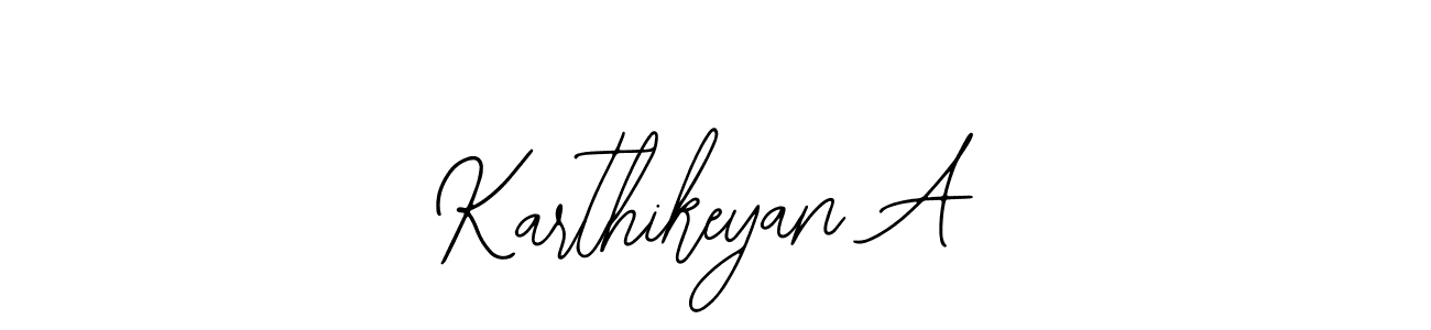 How to Draw Karthikeyan A signature style? Bearetta-2O07w is a latest design signature styles for name Karthikeyan A. Karthikeyan A signature style 12 images and pictures png