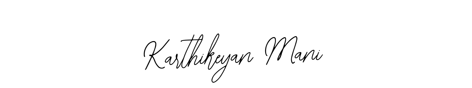 You should practise on your own different ways (Bearetta-2O07w) to write your name (Karthikeyan Mani) in signature. don't let someone else do it for you. Karthikeyan Mani signature style 12 images and pictures png