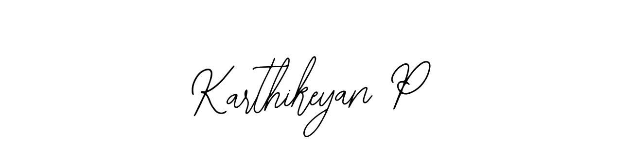 Karthikeyan P stylish signature style. Best Handwritten Sign (Bearetta-2O07w) for my name. Handwritten Signature Collection Ideas for my name Karthikeyan P. Karthikeyan P signature style 12 images and pictures png