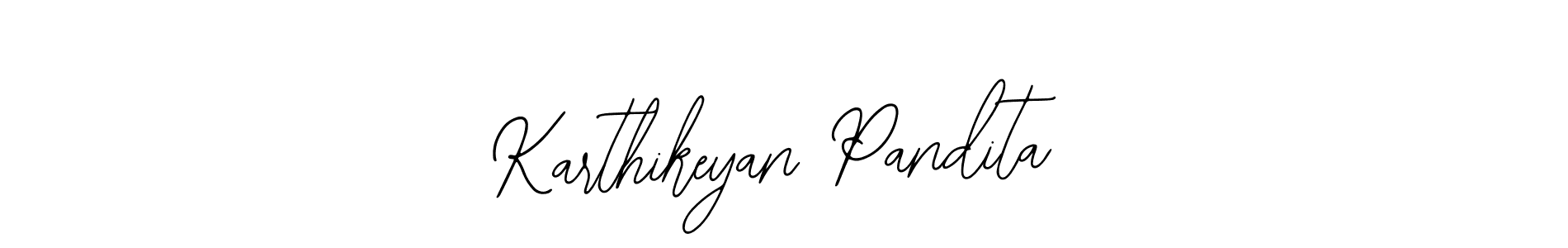 Make a beautiful signature design for name Karthikeyan Pandita. Use this online signature maker to create a handwritten signature for free. Karthikeyan Pandita signature style 12 images and pictures png