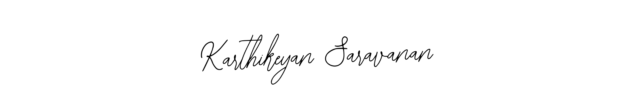 The best way (Bearetta-2O07w) to make a short signature is to pick only two or three words in your name. The name Karthikeyan Saravanan include a total of six letters. For converting this name. Karthikeyan Saravanan signature style 12 images and pictures png