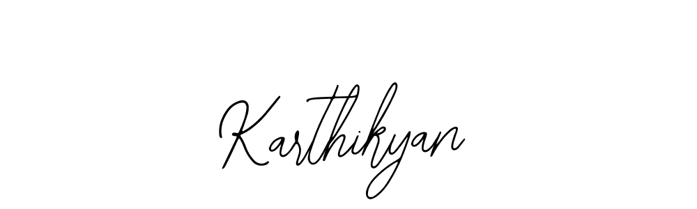 How to make Karthikyan name signature. Use Bearetta-2O07w style for creating short signs online. This is the latest handwritten sign. Karthikyan signature style 12 images and pictures png