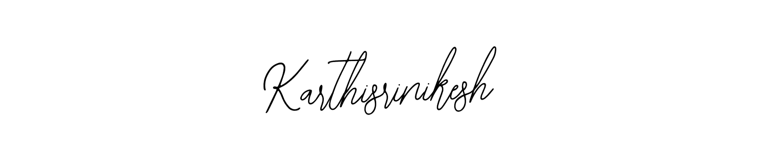 How to make Karthisrinikesh name signature. Use Bearetta-2O07w style for creating short signs online. This is the latest handwritten sign. Karthisrinikesh signature style 12 images and pictures png