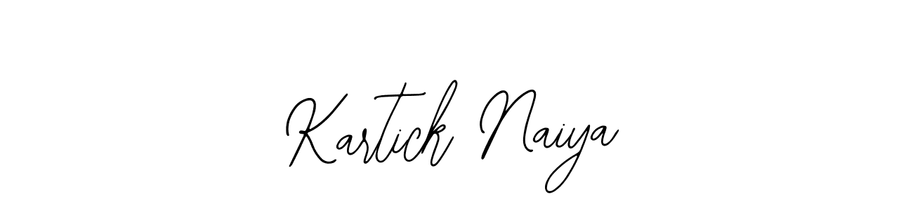 The best way (Bearetta-2O07w) to make a short signature is to pick only two or three words in your name. The name Kartick Naiya include a total of six letters. For converting this name. Kartick Naiya signature style 12 images and pictures png