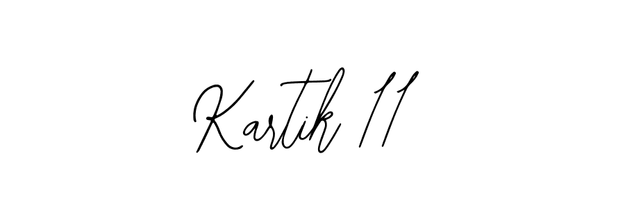 How to make Kartik 11 signature? Bearetta-2O07w is a professional autograph style. Create handwritten signature for Kartik 11 name. Kartik 11 signature style 12 images and pictures png