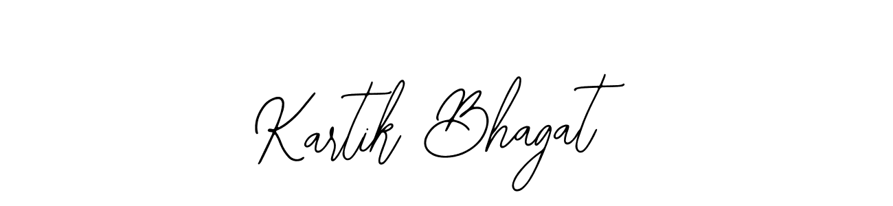 How to make Kartik Bhagat name signature. Use Bearetta-2O07w style for creating short signs online. This is the latest handwritten sign. Kartik Bhagat signature style 12 images and pictures png