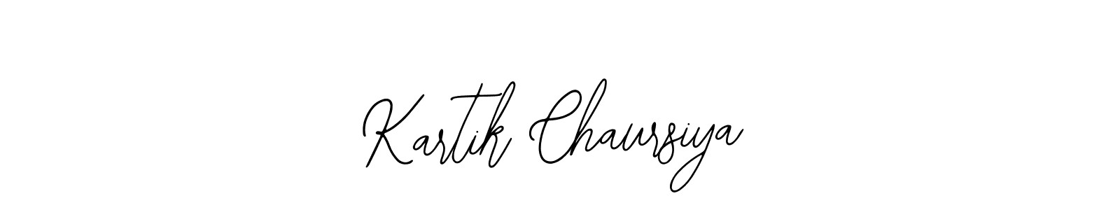 How to make Kartik Chaursiya name signature. Use Bearetta-2O07w style for creating short signs online. This is the latest handwritten sign. Kartik Chaursiya signature style 12 images and pictures png