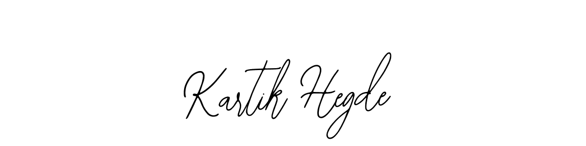 How to make Kartik Hegde name signature. Use Bearetta-2O07w style for creating short signs online. This is the latest handwritten sign. Kartik Hegde signature style 12 images and pictures png