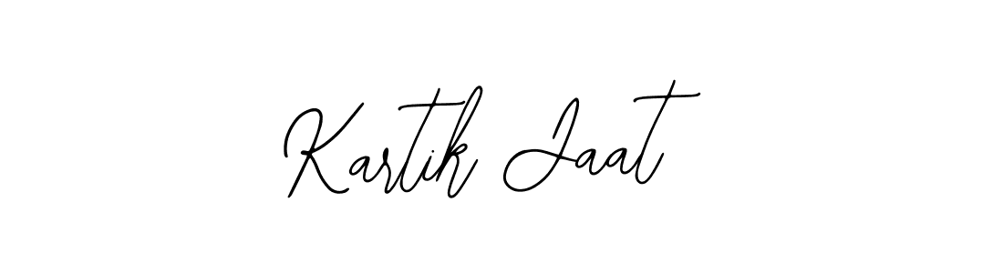 Use a signature maker to create a handwritten signature online. With this signature software, you can design (Bearetta-2O07w) your own signature for name Kartik Jaat. Kartik Jaat signature style 12 images and pictures png