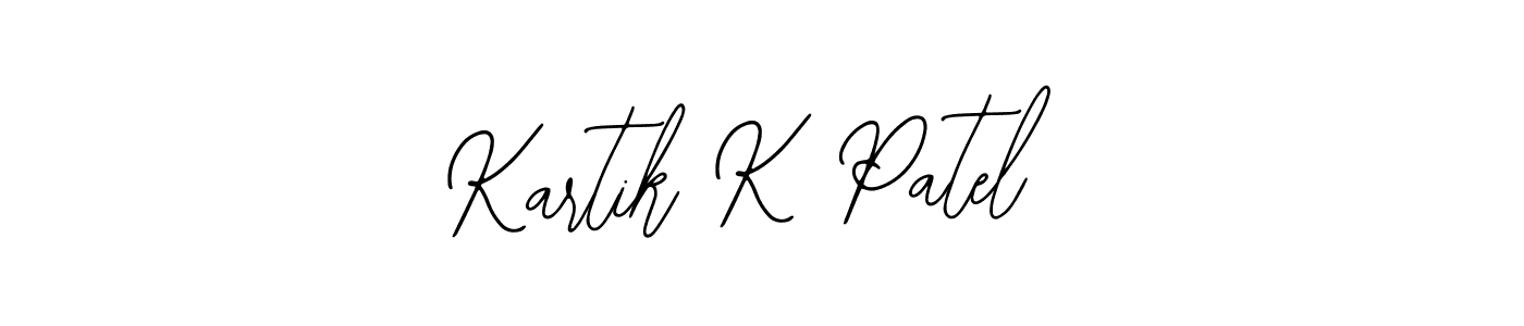 Make a beautiful signature design for name Kartik K Patel. Use this online signature maker to create a handwritten signature for free. Kartik K Patel signature style 12 images and pictures png