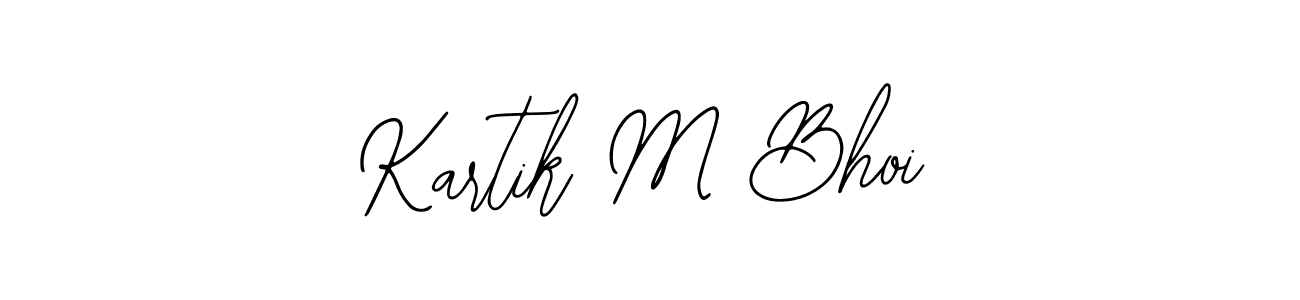 Create a beautiful signature design for name Kartik M Bhoi. With this signature (Bearetta-2O07w) fonts, you can make a handwritten signature for free. Kartik M Bhoi signature style 12 images and pictures png