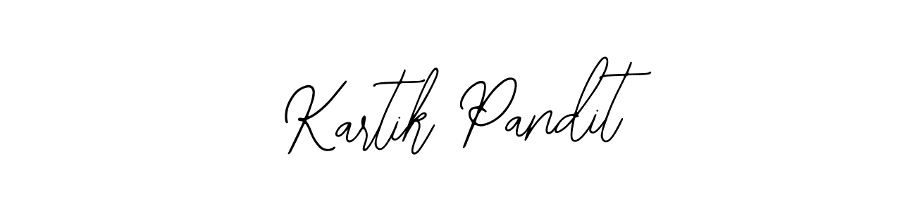 Design your own signature with our free online signature maker. With this signature software, you can create a handwritten (Bearetta-2O07w) signature for name Kartik Pandit. Kartik Pandit signature style 12 images and pictures png